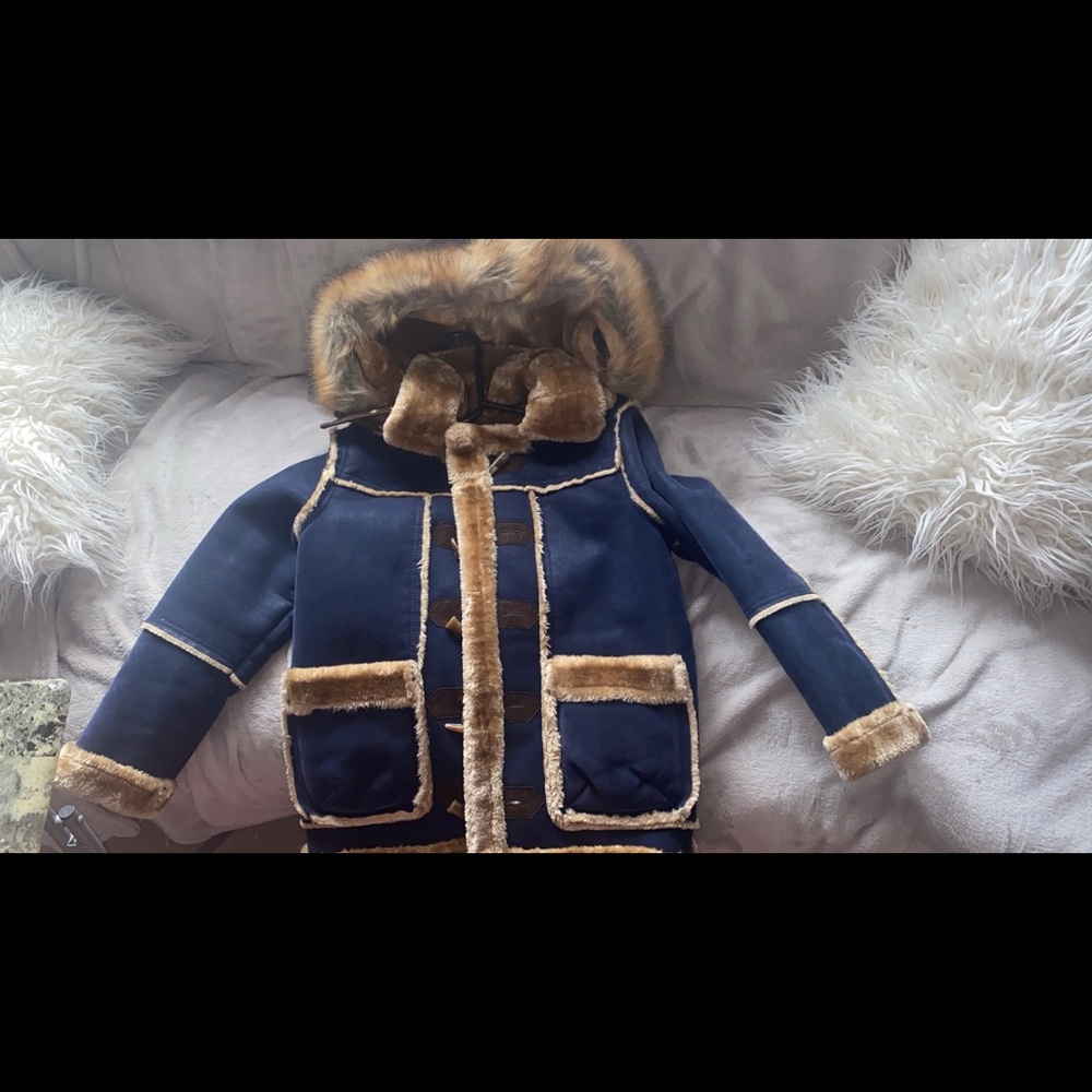 KIDS DENALI SHEARLING JACKET (NAVY)